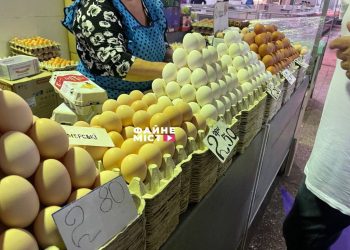Ціни на яйця на тернопільському ринку//
Фото: Файне місто